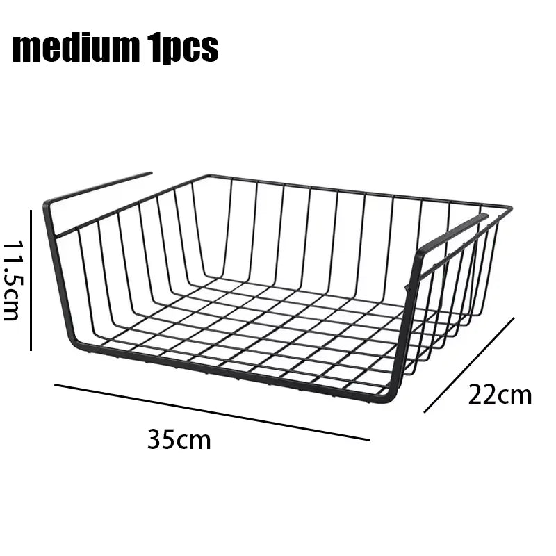 Cesto organizador multiusos con fondo de hierro, cesto de almacenamiento para cocina y baño, estante de almacenamiento