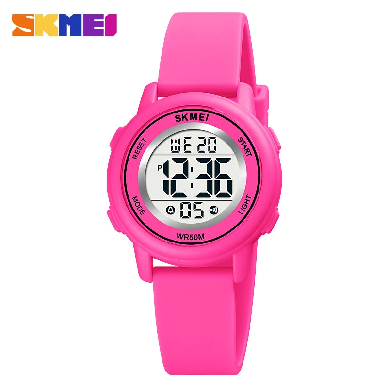 SKMEI 1721 Waterproof Children's Electronic Watch Boy Girl Colorful Sports Kids Digital Shockproof Children's Watch