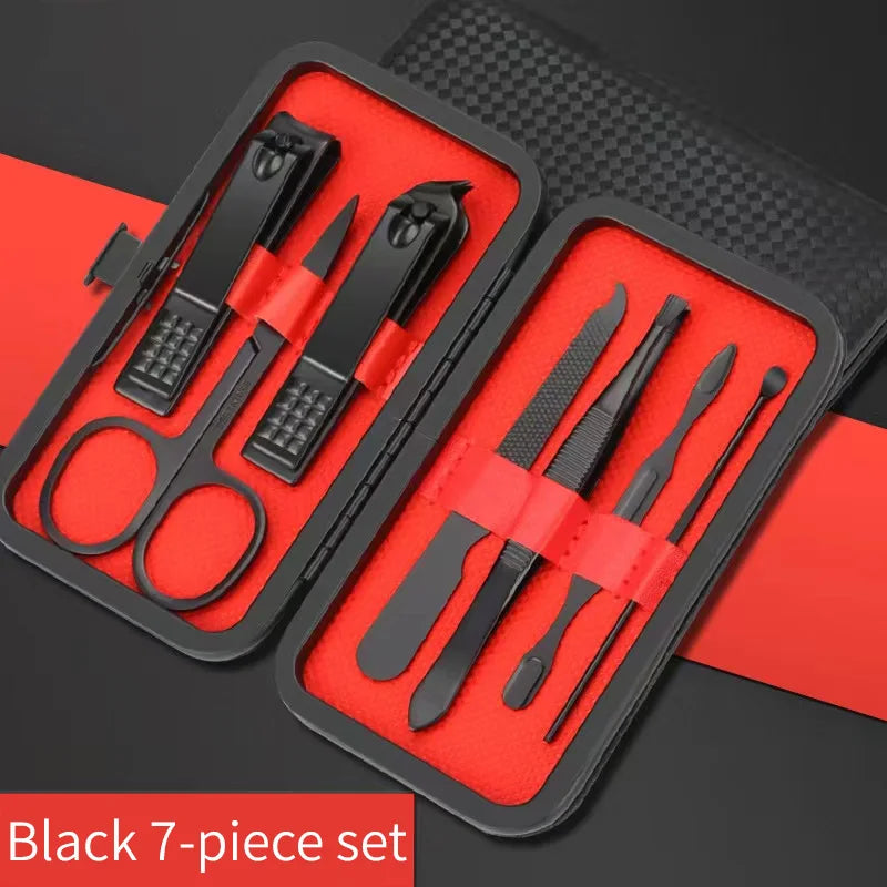Manicure pedicure beauty tool kit, nail clippers, toenail clippers, ear peel knife, T