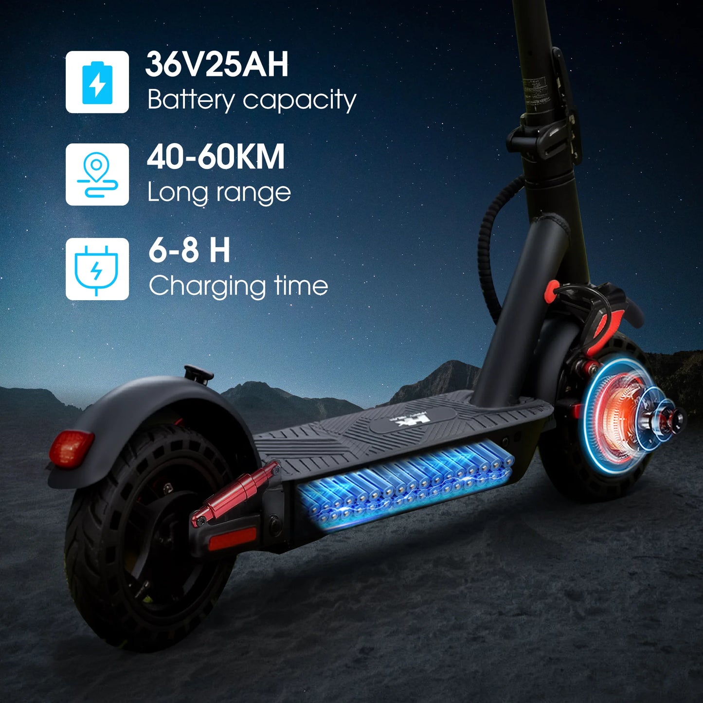 HUANCI D06 500W electric scooters adult e-scooter 36V25AH foldable escooters 32 KM/H 8.5 inch electric scooter