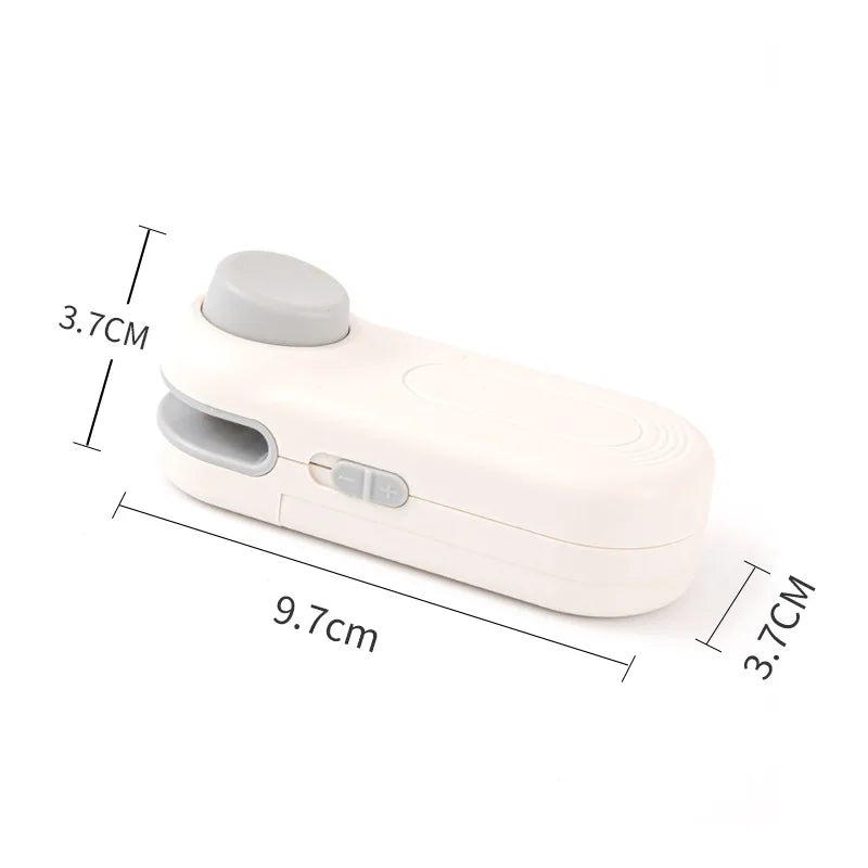 Scelleuse Mini Portable 2 en 1 Scelleuse Thermique pour Snacks Utilisation Domestique Scelleuse Rechargeable Scelleuse Sous Vide Snacks Sac Plastique Scelleuse Thermique