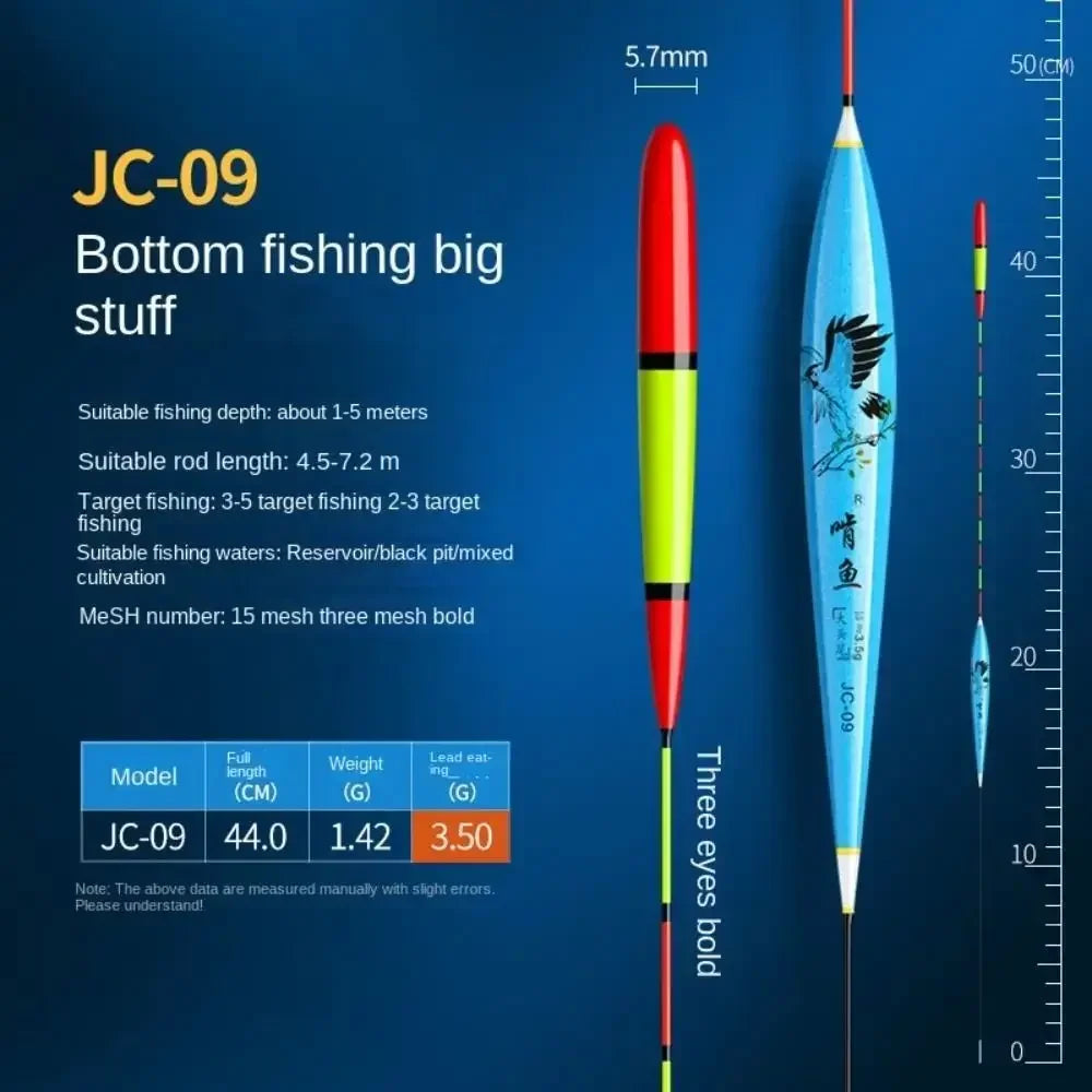 Flotador de pesca de cola triangular, gran flotabilidad, alta calidad, estable,, alta sensibilidad, boya vertical, característica compuesta