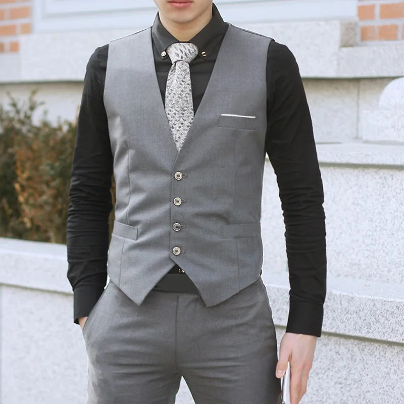 Blazer gilet formel pour homme — smoking décontracté, slim, tout neuf