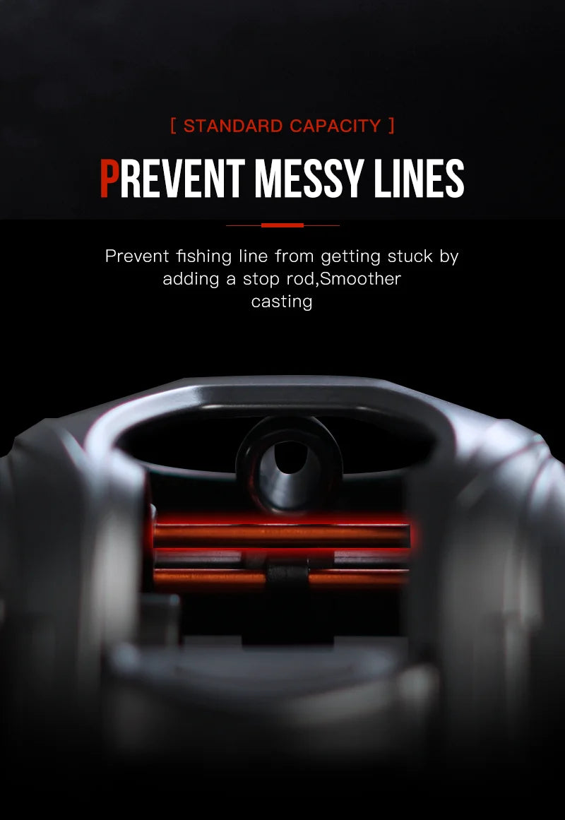 Moulinet Baitcasting SEASIR X2 — Roulement Céramique, Frein N52, 7.3:1