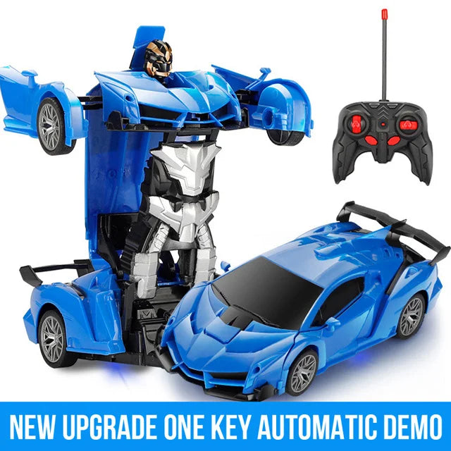 2-in-1 RC Electric Car, Transforming Robots, Sport Vehicle Model, Boys' Toys, Cool Remote Control Deforming Cars, Kids' Toy, Gifts