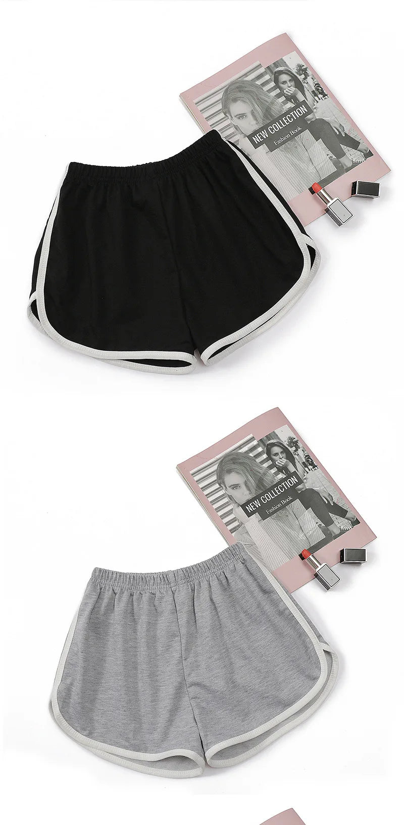 Pantalón corto elástico para mujer, holgado, de secado rápido, fino de verano, para fitness, ocio y ropa exterior. Instagram