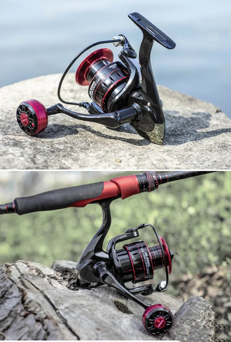 Nouveau traînée maximale 30KG droite/gauche poignée Inter-changeable bobine moulinet de pêche engrenage 5.2:1 rapport haute vitesse moulinet de coulée moulinet