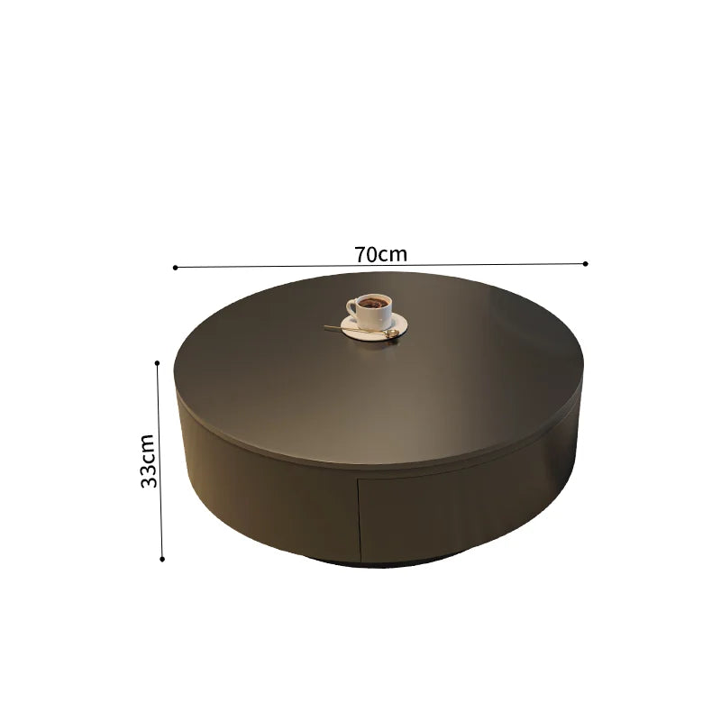 Luxury Minimalist Acrylic Round Living Room Coffee Table for Girls, Restaurant Coffee Table, Book Table