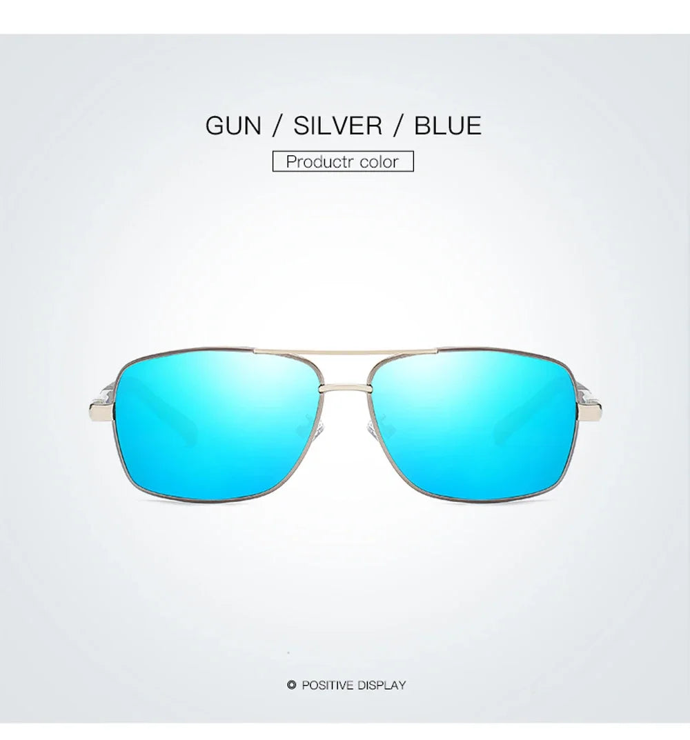 Lunettes de Soleil Femme Polarisées Dégradé — Lentille Carrée, Rétro, Conduite