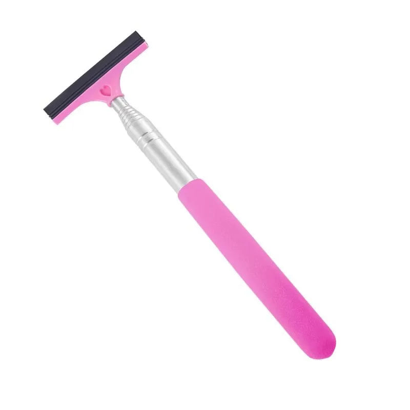 Limpiaparabrisas para espejo retrovisor de coche, mango telescópico, limpiaparabrisas para espejo retrovisor de coche, herramientas de limpieza duraderas de acero inoxidable para ventanas de automóviles, cepillo de limpieza
