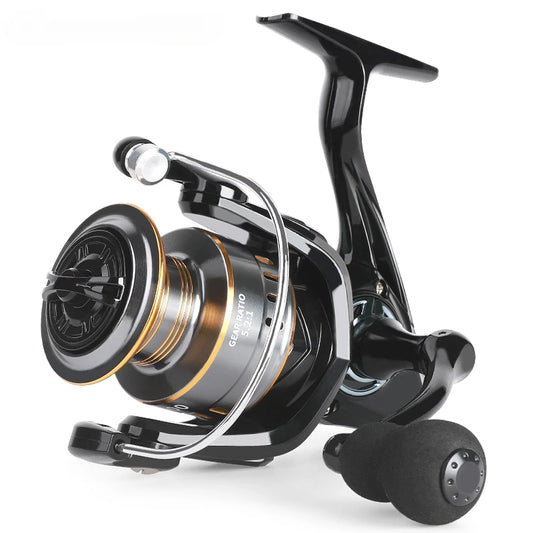 Professionnel Ultra léger 1000 ~ 7000 5.2:1 rapport de vitesse, traînée maximale de 26LB CNC bobine en métal moulinet de pêche pour l'eau douce et salée