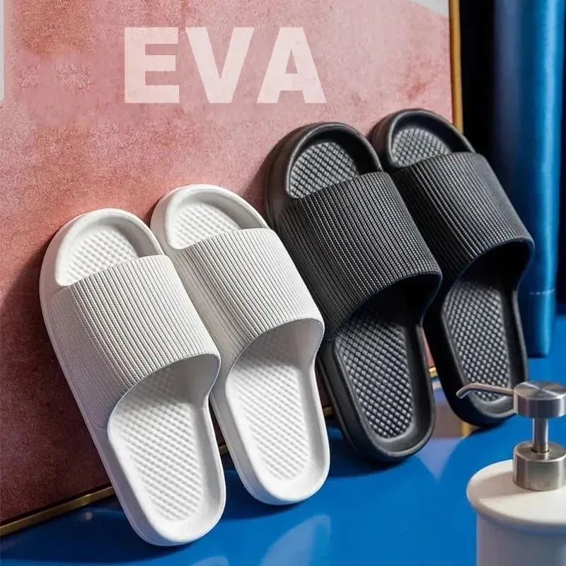 Zapatillas de Ducha Antideslizantes de EVA con Suela Suave y Masajeador para Hombres y Mujeres, Parejas, Impermeables, Casa, Ocio, Baño, Moda