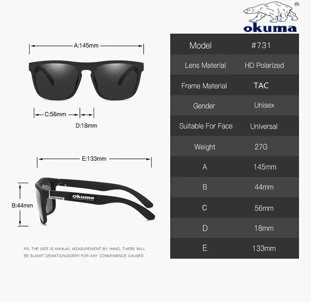 Lunettes de Soleil Polarisées UV400 — Chasse Pêche Conduite Vélo