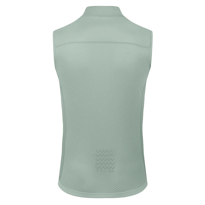Gilet de cyclisme homme UPF50+ — imperméable, coupe-vent, route, léger, sans manches