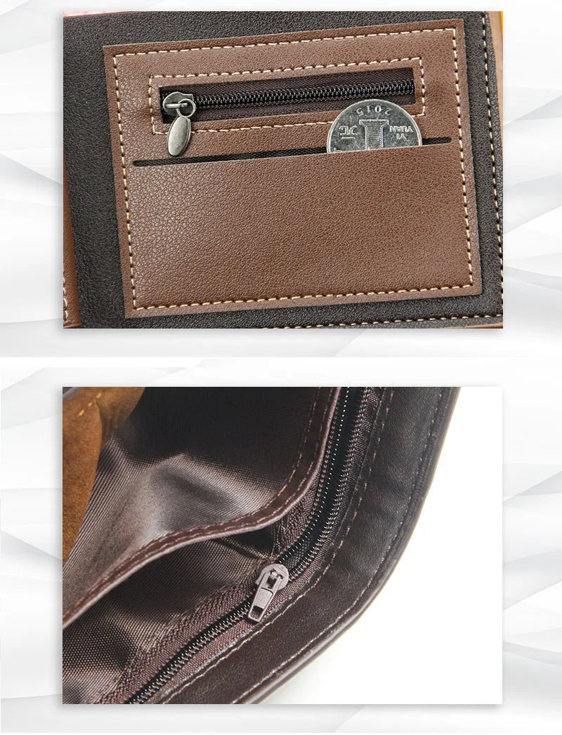 Portefeuilles Courts pour Hommes, Porte-Monnaie Fin Classique, Porte-Photo, Petit Portefeuille Masculin, Porte-Cartes de Qualité, Portefeuilles en Cuir Givré pour Hommes
