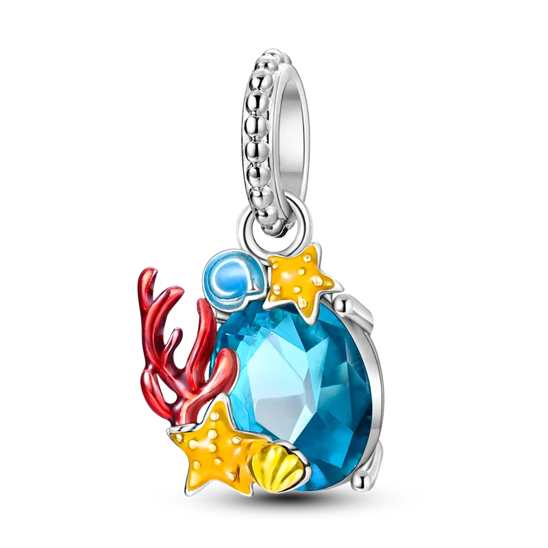925 Sterling Silver Charms, Pearl Pendants, Tree of Life, Turtle, Love, Gemstones, Sunflower, for Women, Bracelet, Gift Jewelry, New Collection
