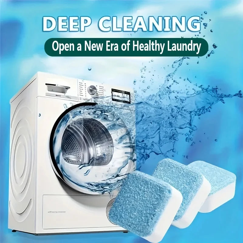 Washing Machine Cleaner Tablets 5/25/35 Units, Lemon Scent, Deep Cleaning, Dirt Remover, Drum & Tub Cleaner for Clean Washing Machines