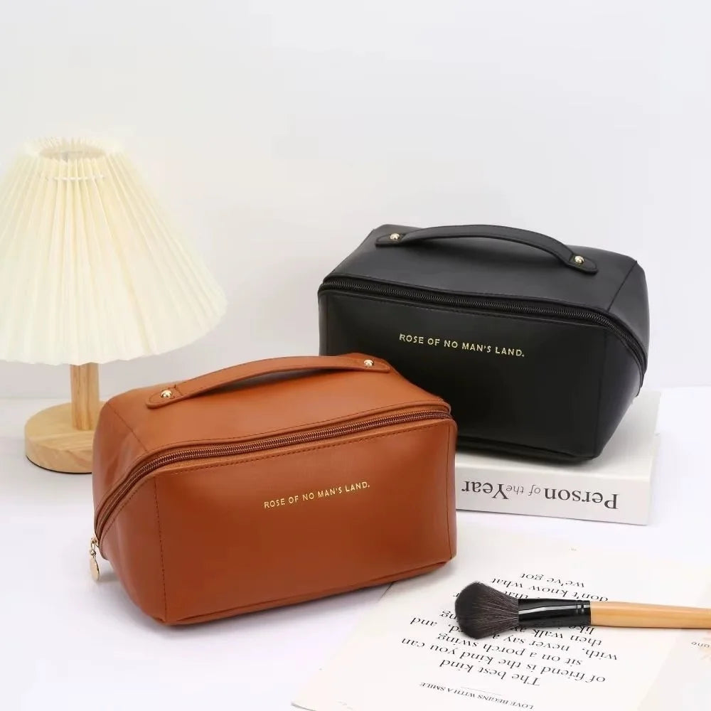 Portable Travel Cosmetic Storage Bag, Large Capacity Makeup Bag, Waterproof, Beauty and Skincare, Beauty Pillow, Toiletries Handbag