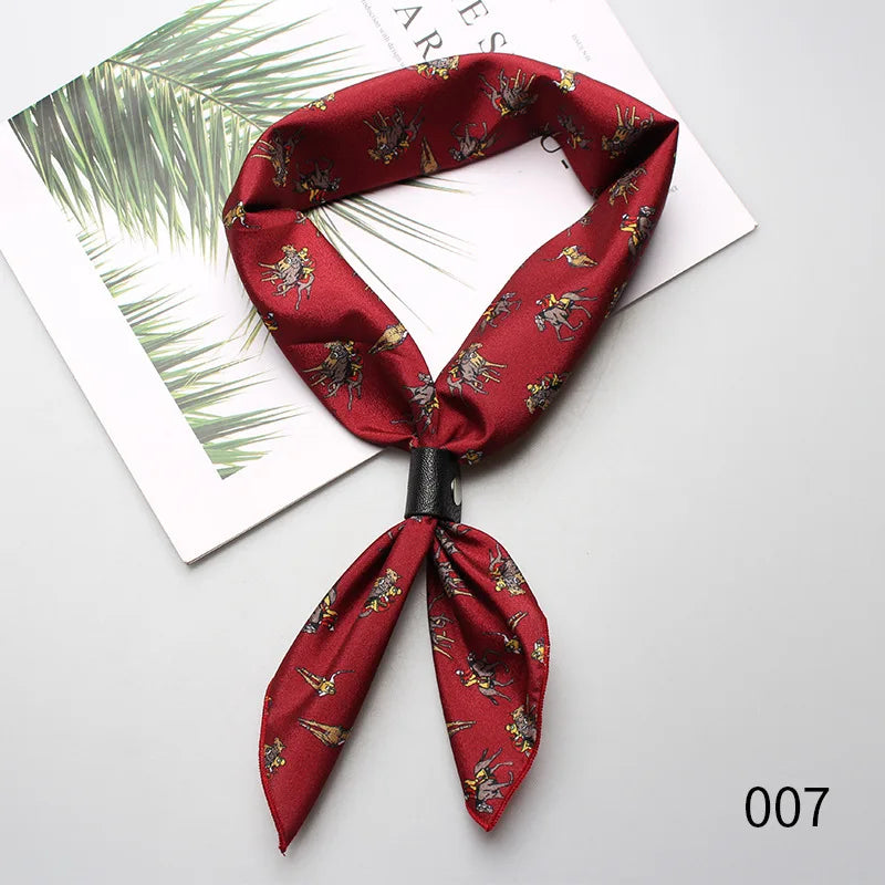 60*60 cm Men Women Boys Girls Ladies Small Square Designer Scarf Men's Luxury Accessories Ascot Tie Neckties Cravat