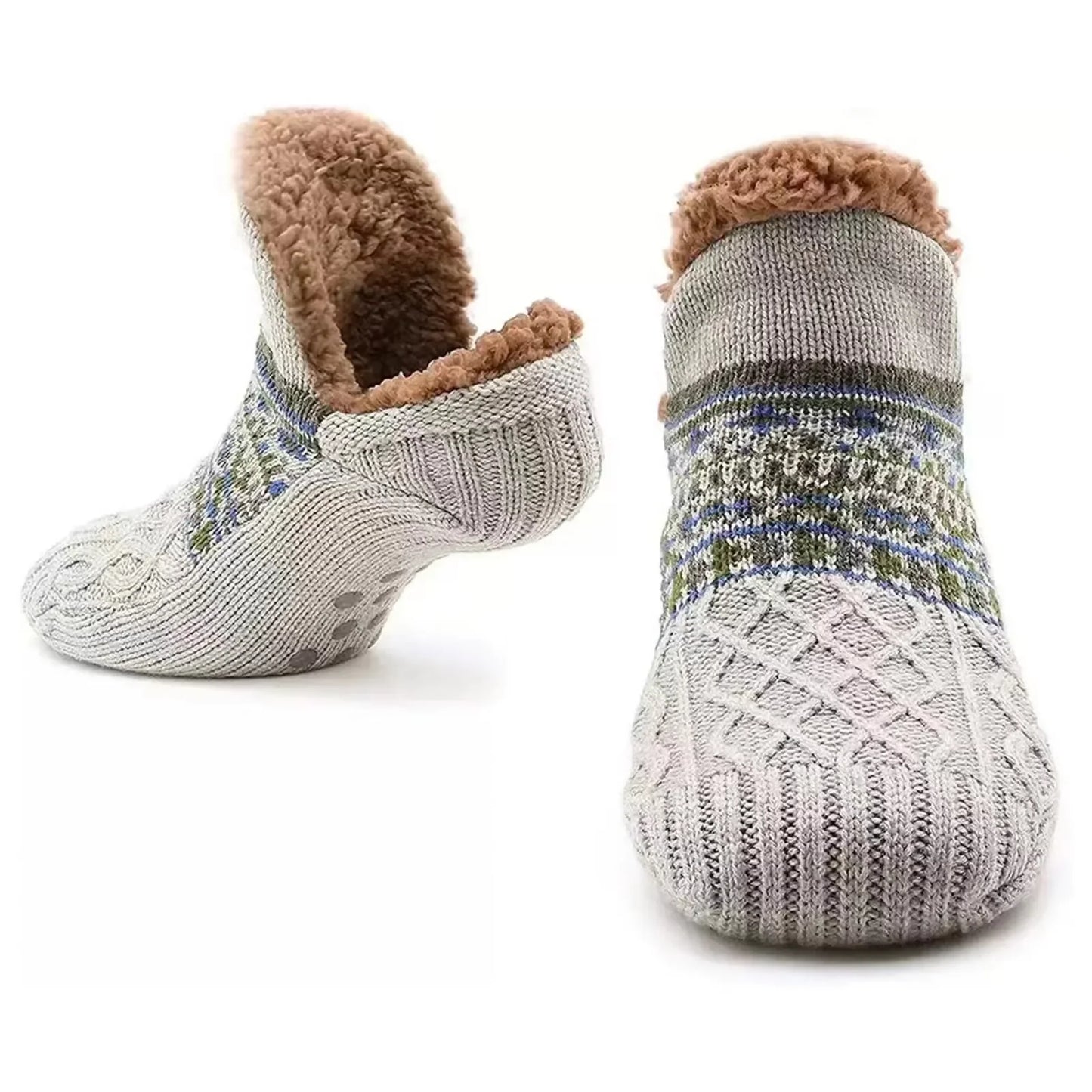 Super Warm Non-Slip Floor Socks for Women and Men, Snow Socks, Sleeping Mat, Slippers, Velvet Boots, Homewear