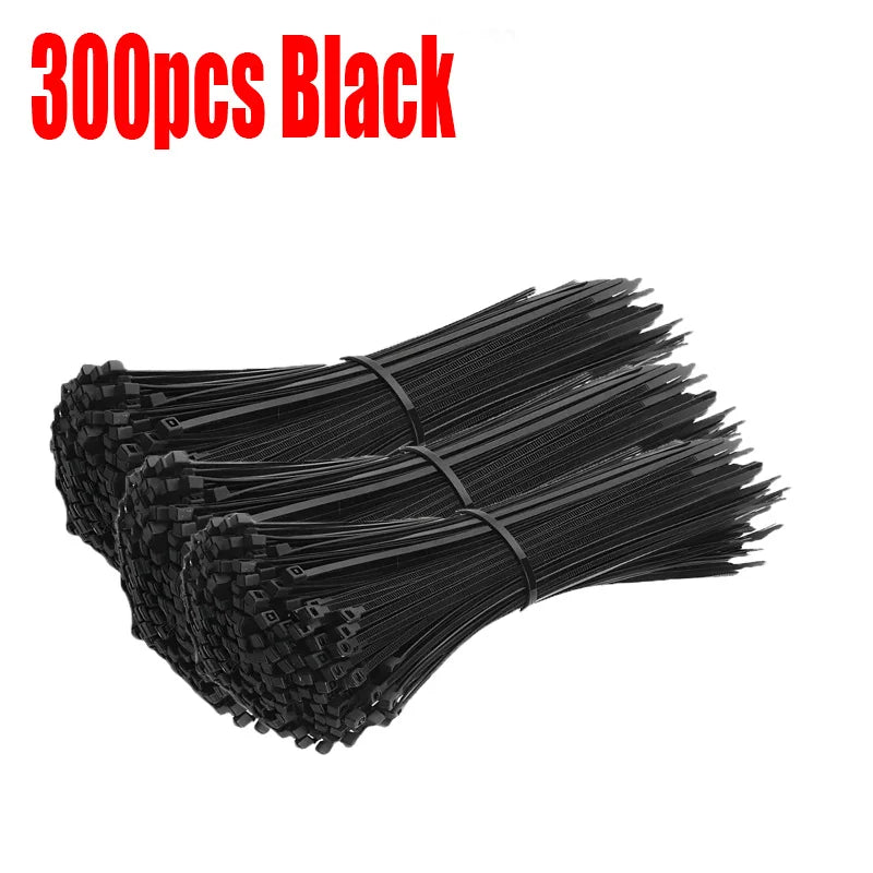 Bridas de nailon ajustables autoblocantes, hebilla de fijación, bridas de metal de plástico reutilizables para oficina y hogar