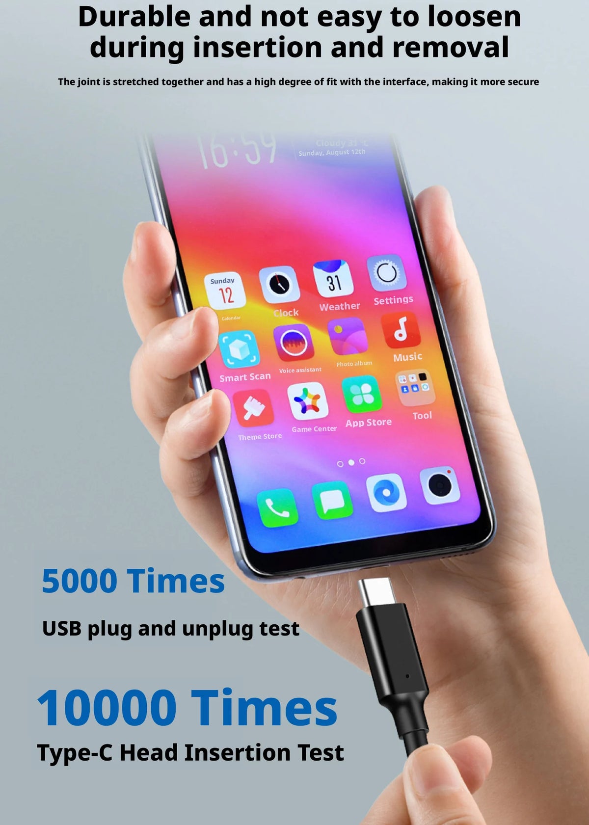 Câble USB 3.2 Type-C vers USB-A 10 Gbps 60W — Charge rapide & Transfert de données