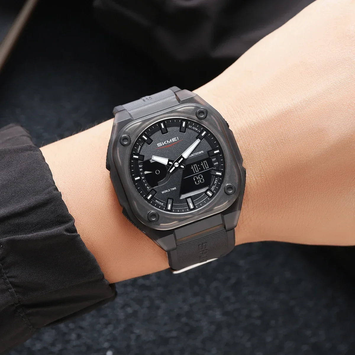 SKMEI Waterproof Digital Electronic Wristwatch for Men, Alarm Clock, Sports Watches, Business Fashion, 2328