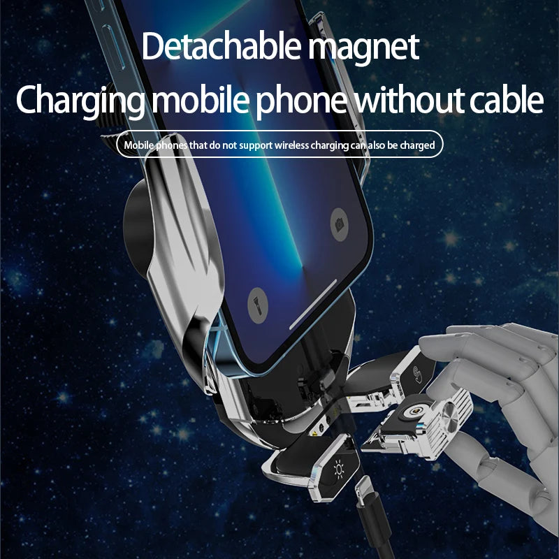 Wireless Car Charger, Magnetic Cell Phone Mount, 360° Rotating Car GPS Holder for iPhone Xiaomi