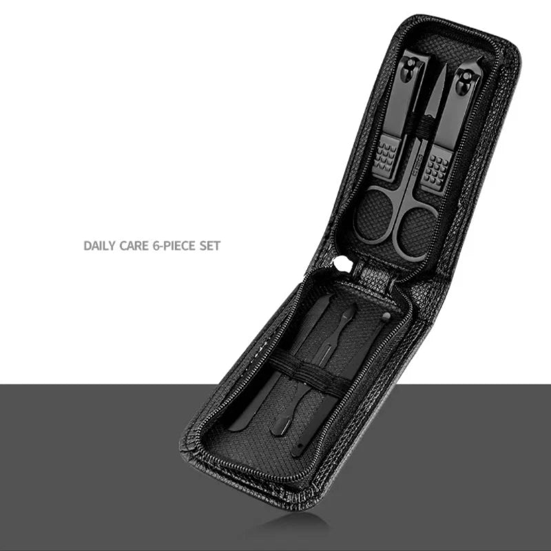 Ensemble de ciseaux à ongles pour hommes et femmes — coupe-ongles, outils beauté, manucure, ménage, portable, 6 pièces