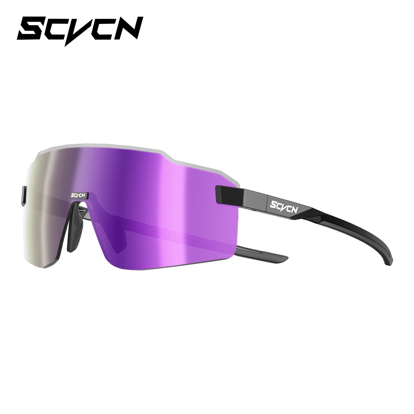Lunettes de cyclisme photochromiques SCVCN pour hommes et femmes, lunettes de vélo de route et de VTT, lunettes de randonnée décontractées, coupe-vent