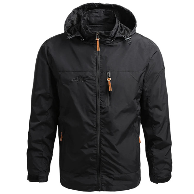 Vestes coupe-vent imperméables pour hommes et femmes, veste tactique décontractée pour randonnée, multi-poches, à capuche, pour la pêche