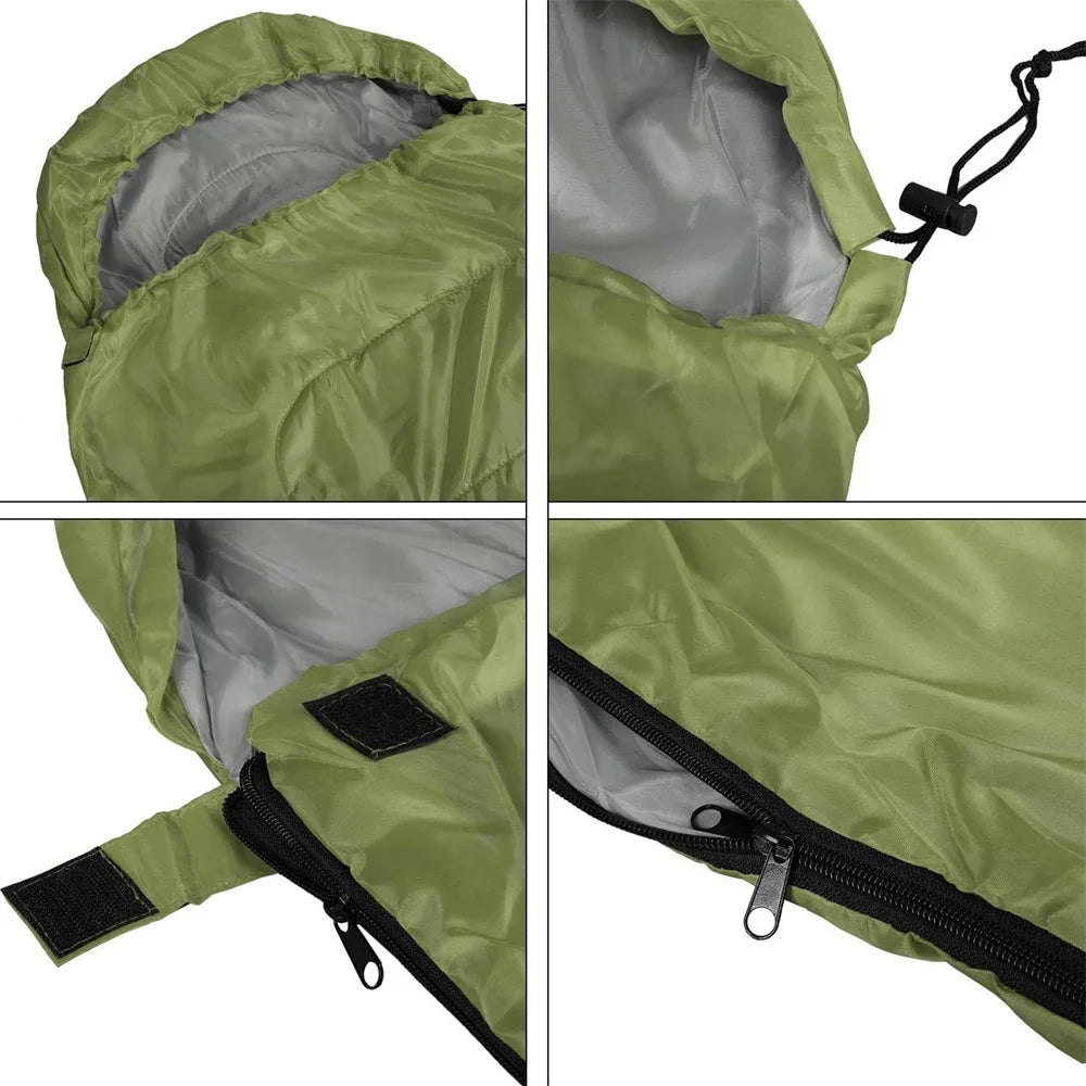 Sac de couchage de Camping ultraléger et étanche, enveloppe chaude pour 4 saisons, sacs de couchage pour voyage en plein air et randonnée