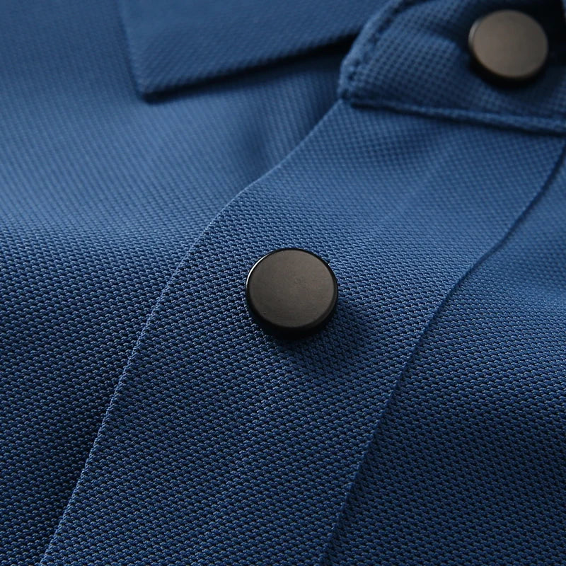 Polo homme 3 boutons décontracté — travail, séchage rapide, manches courtes, golf, grandes tailles