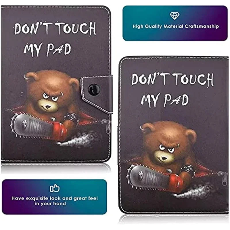 Étui universel pour tablette 7-10,5 pouces — housse support en cuir PET