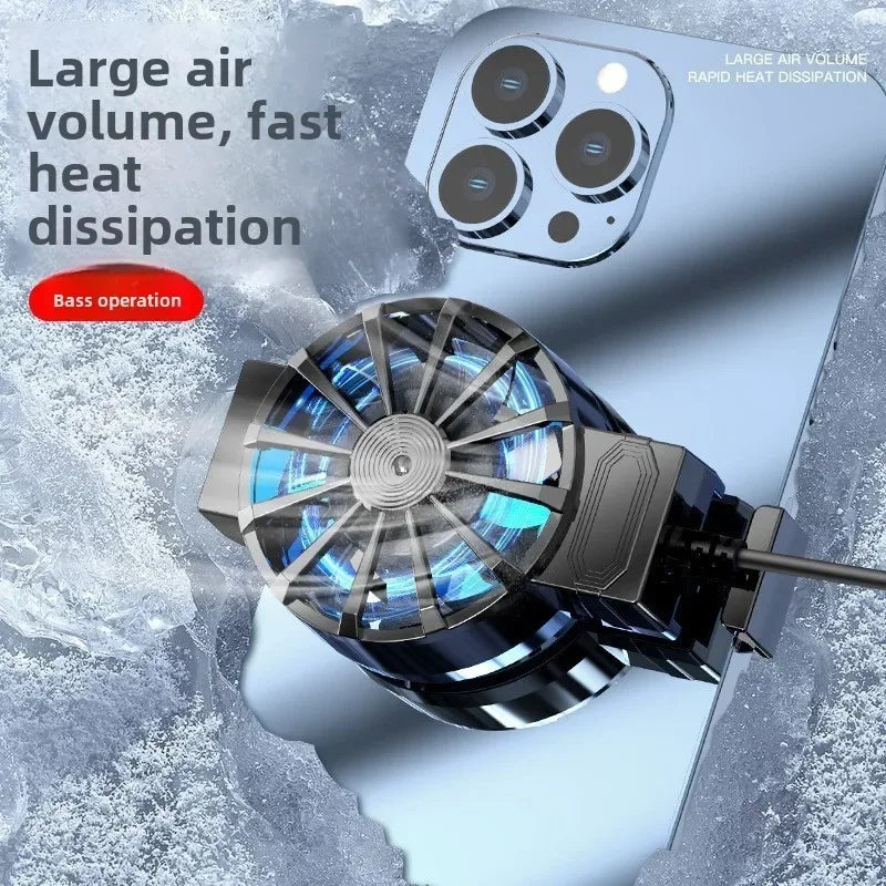 Ventilateur de refroidissement téléphone universel — gaming, dissipateur de chaleur