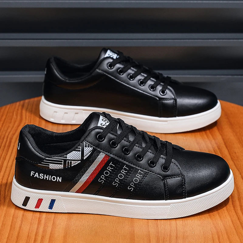Zapatos de hombre primavera, zapatos clásicos nuevos, zapatos de hombre de moda, versátiles, de talla grande, zapatos blancos, zapatillas de suela gruesa, zapatillas casual