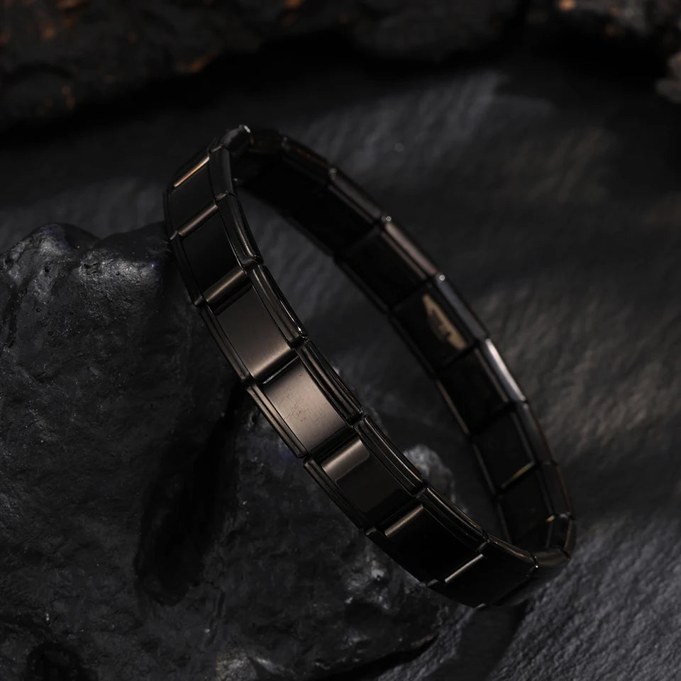 ChimSquare-Pulseras italianas de acero inoxidable para mujeres y hombres, joyería de fiesta de cumpleaños, hip hop, esqueleto de metal, regalo expandible