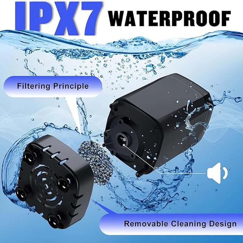 Douche Portable pour Camping, douche de Camping Rechargeable 6000mAh avec pomme de douche, pompe de douche électrique intelligente à affichage LED