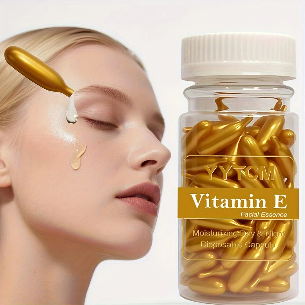 Capsules Sérum Vitamine E — Essence Hydratante Usage Unique 90 Capsules