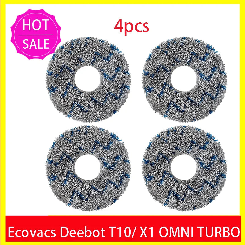 Ecovacs Deebot X1 OMNI / T10 OMNI Robot Vacuum Cleaner Spare Parts, Rubber/Side Brush, Cover, Hepa Filter, Mop Cloth, Dust Bag
