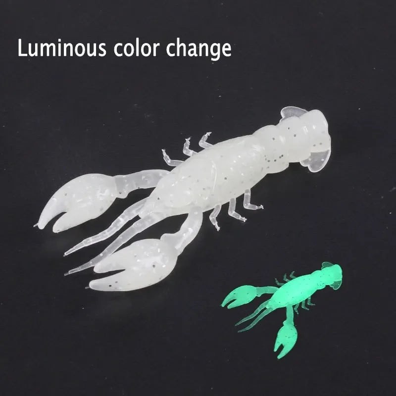 5/10/20 pièces leurres de poisson souples appâts de crevettes artificiels matériel de pêche homard écrevisses ver anguille aiguille nageurs gabarits outils de pêche