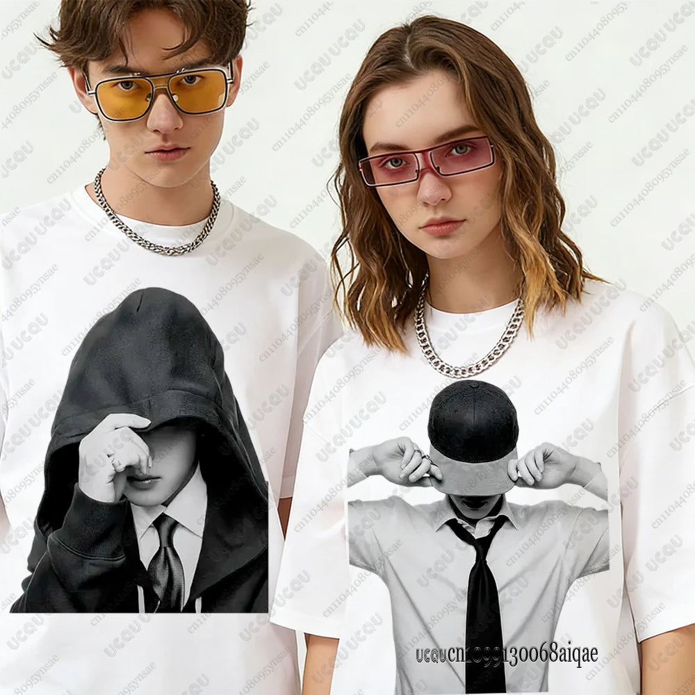 T-Shirt Imprimé Chanteur Pop Femme — Concert Tournée 2026, Fan, Style Y2K, Boy Band