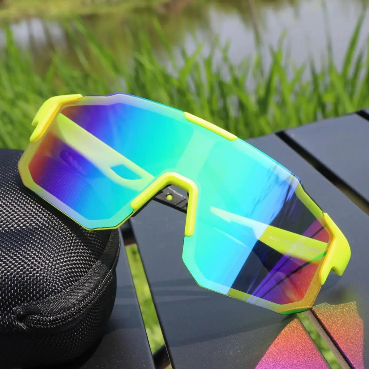 Nuevas gafas de sol de ciclismo de gran montura UV400, protección UV, deportes al aire libre, a prueba de viento, antirayos ultravioleta, para senderismo y escalada