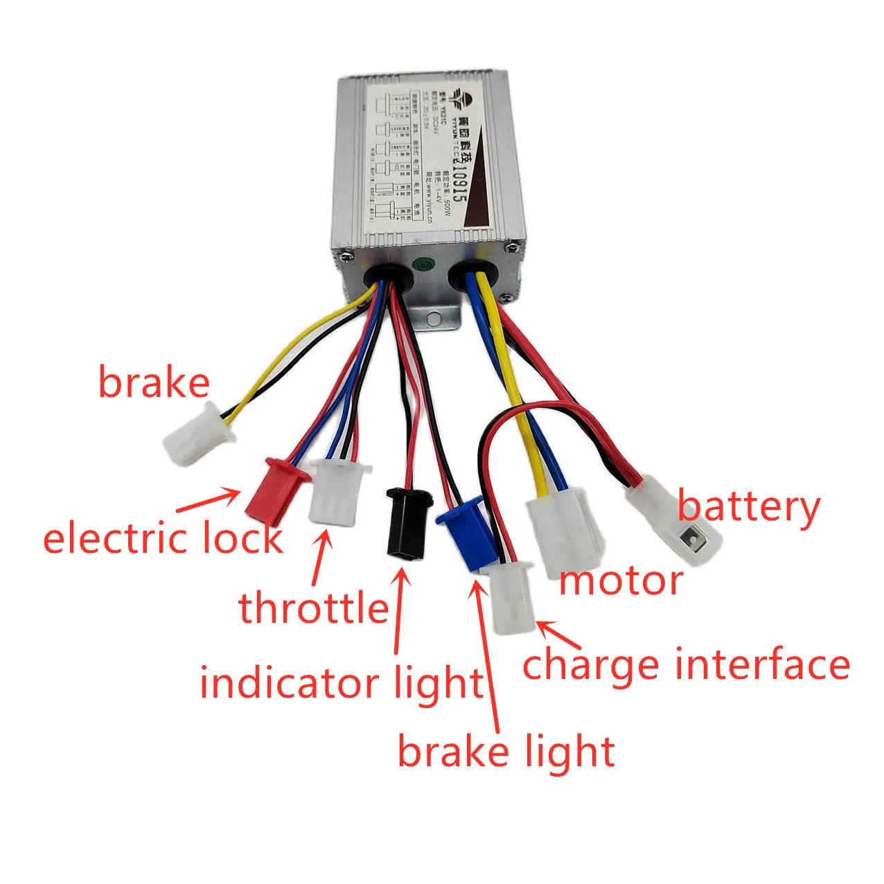 Accesorios para bicicletas eléctricas y patinetes, controlador de motor cepillado y empuñadura de acelerador 24V 36V 48V 250W 350W 500W 1000W