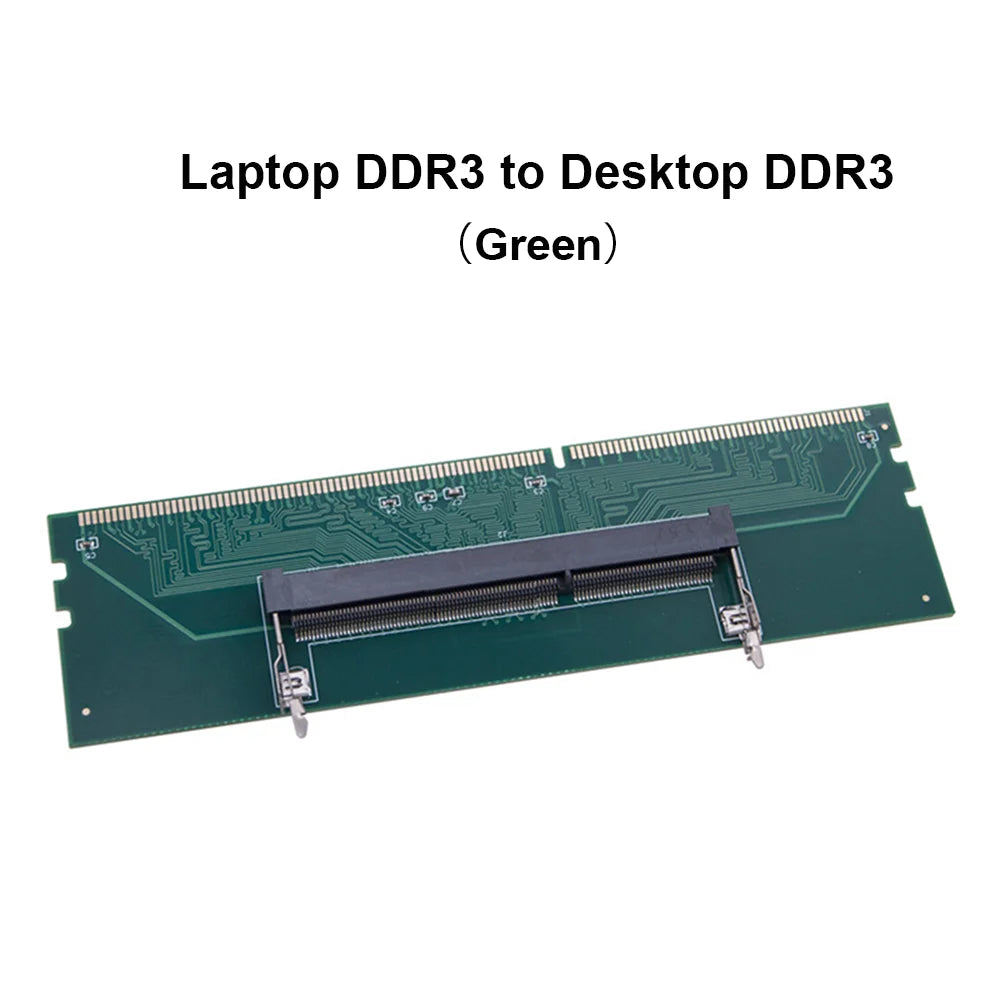 Carte adaptateur de mémoire pour ordinateur portable DDR3 DDR4 DDR5, carte SO-DIMM vers carte PC DIMM, mini connecteur de mémoire RAM
