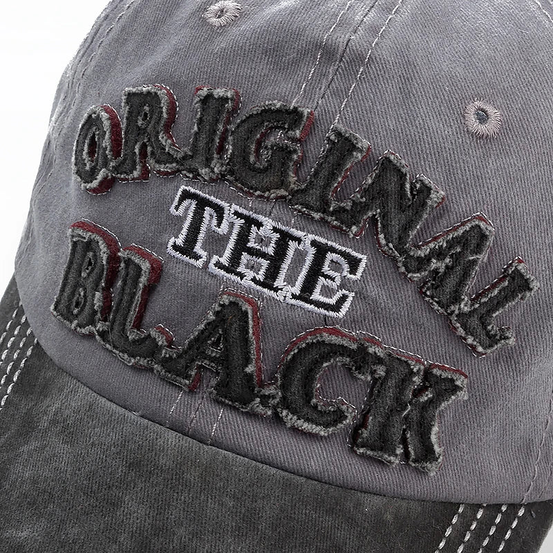 Gorra de béisbol negra original de algodón lavado de alta calidad, gorro con visera para hombres y mujeres, Gorras casuales, gorra bordada, sombrero de papá, 2022