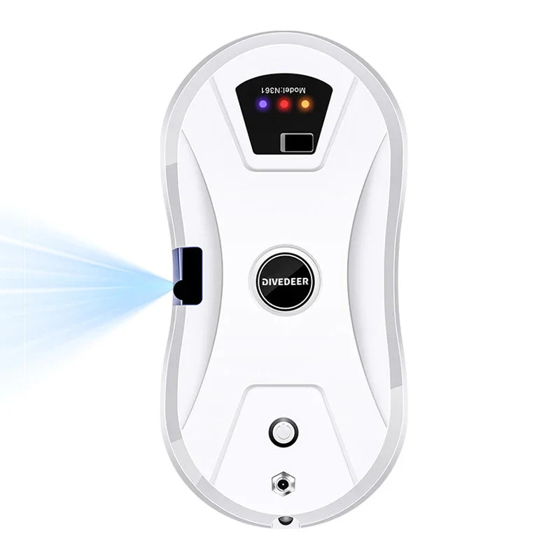 DIVEDEER Smart Home Cleaning Robot with Automatic Water Spray Function, Anti-Fall Magnetic Glass Cleaning Machine