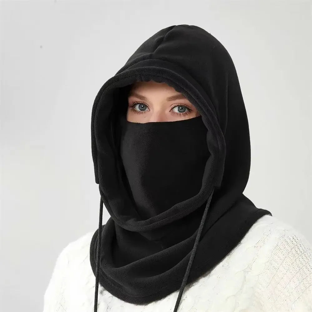 Masque Polaire Hiver Écharpe À Capuche — Coupe-Vent Ski Vélo Pêche Cadeau Noël