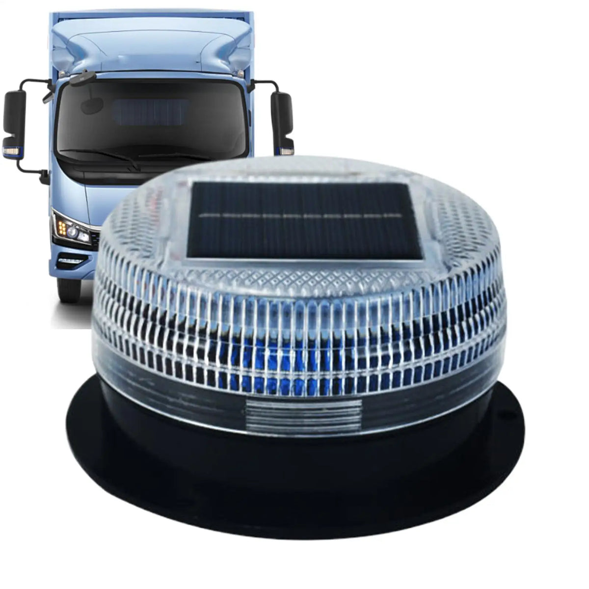 Lampe de poche d'avertissement de nuit LED solaire étanche Flash plafond lumière stroboscopique trafic route balise toit de voiture clignotant lumière de secours