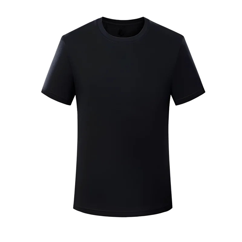 T-shirt en coton manches courtes 220g — Y2K, décontracté, confortable, noir et blanc, col rond, femme